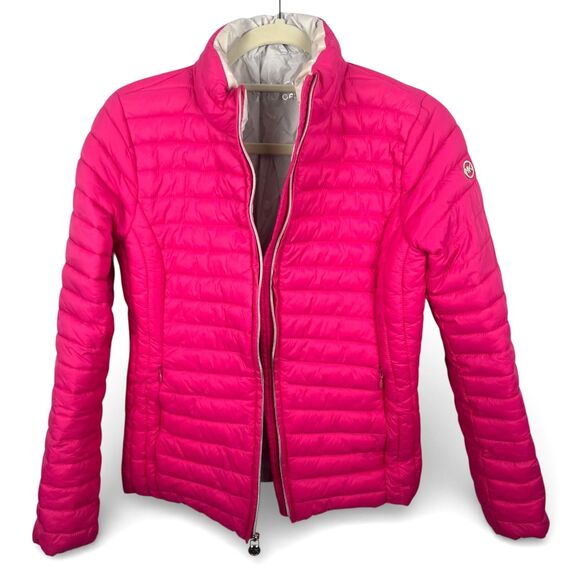MICHAEL KORS Hot Pink Packable Puffer Jacket  Small - Picture 2 of 13